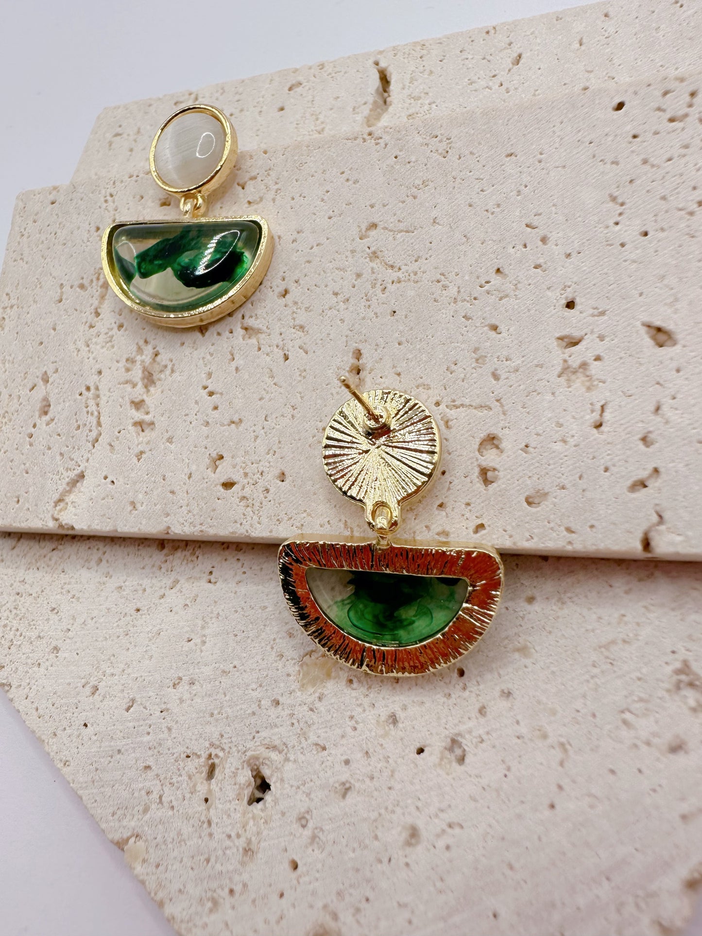 Emma Pick Acrylic Geometric Drop Earrings