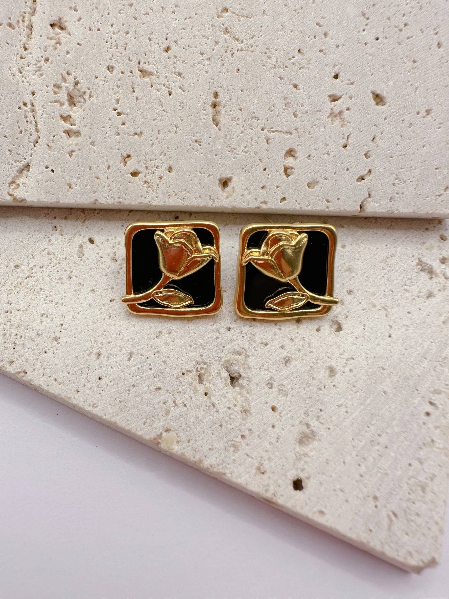 Emma Pick Vintage Rose Stud Earrings