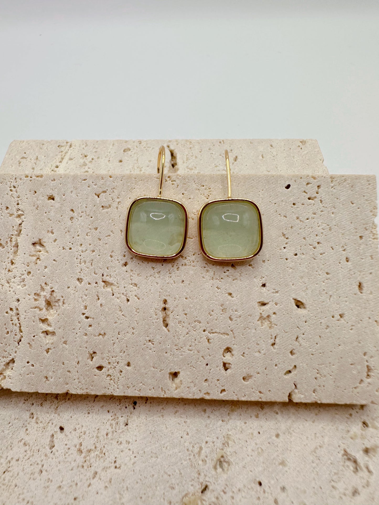 Emma Pick Square Resin Drop Earrings
