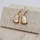 Emma Original 18K Gold Plated Square Shell Hoop Earrings