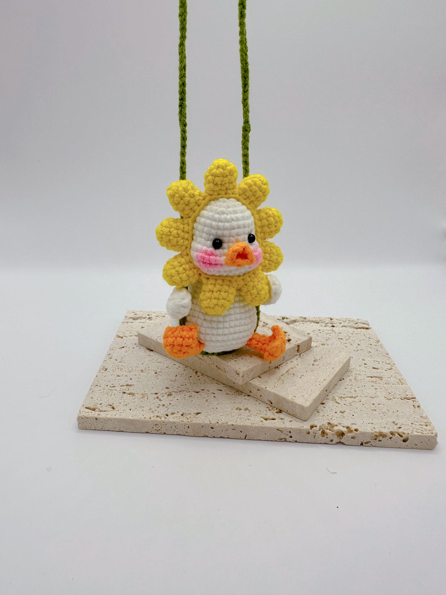 Emma Original Crocheted Swing Duck Key Chain
