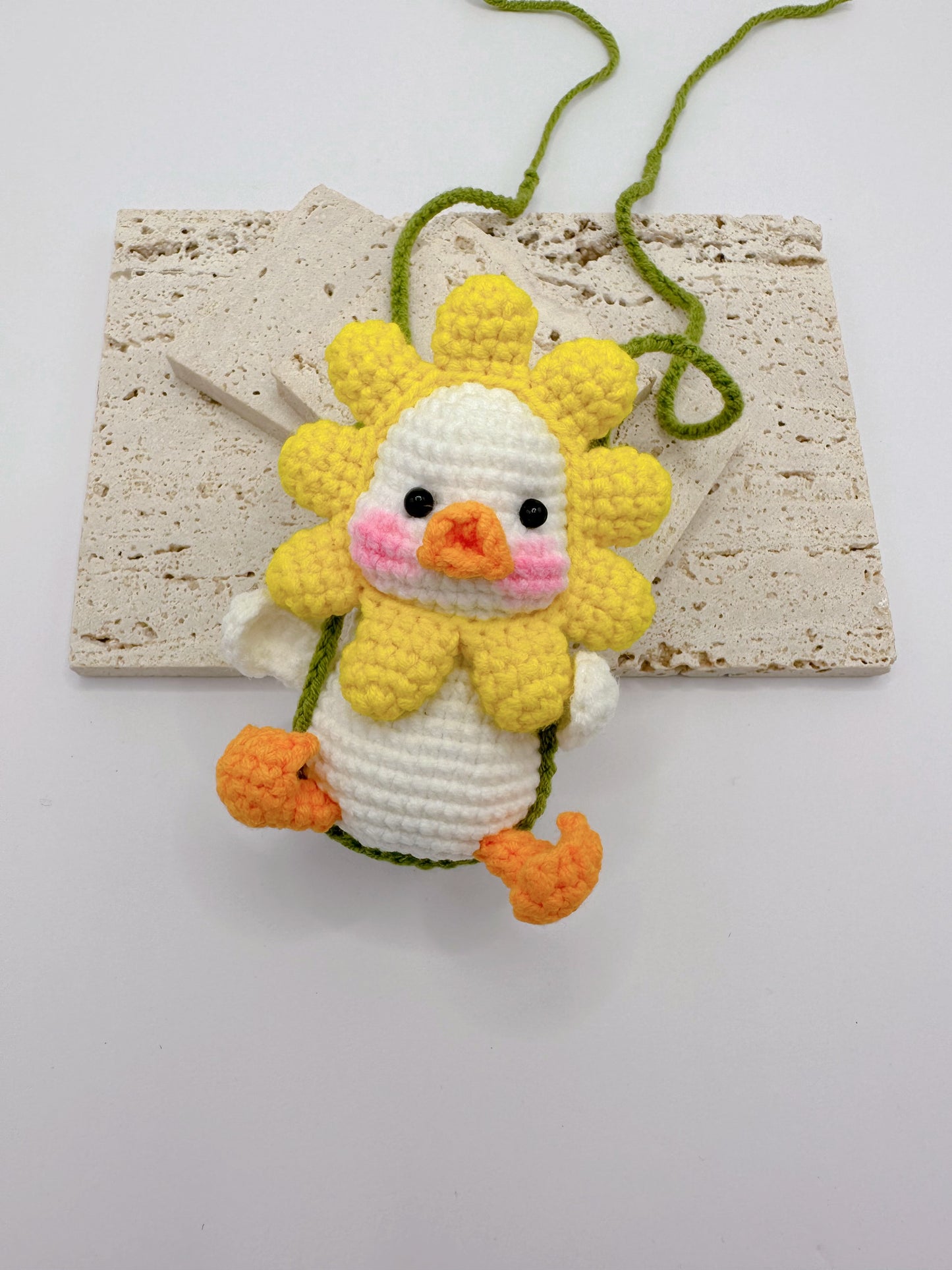 Emma Original Crocheted Swing Duck Key Chain
