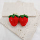 Emma Original Crocheted Strawberry Drop Earrings