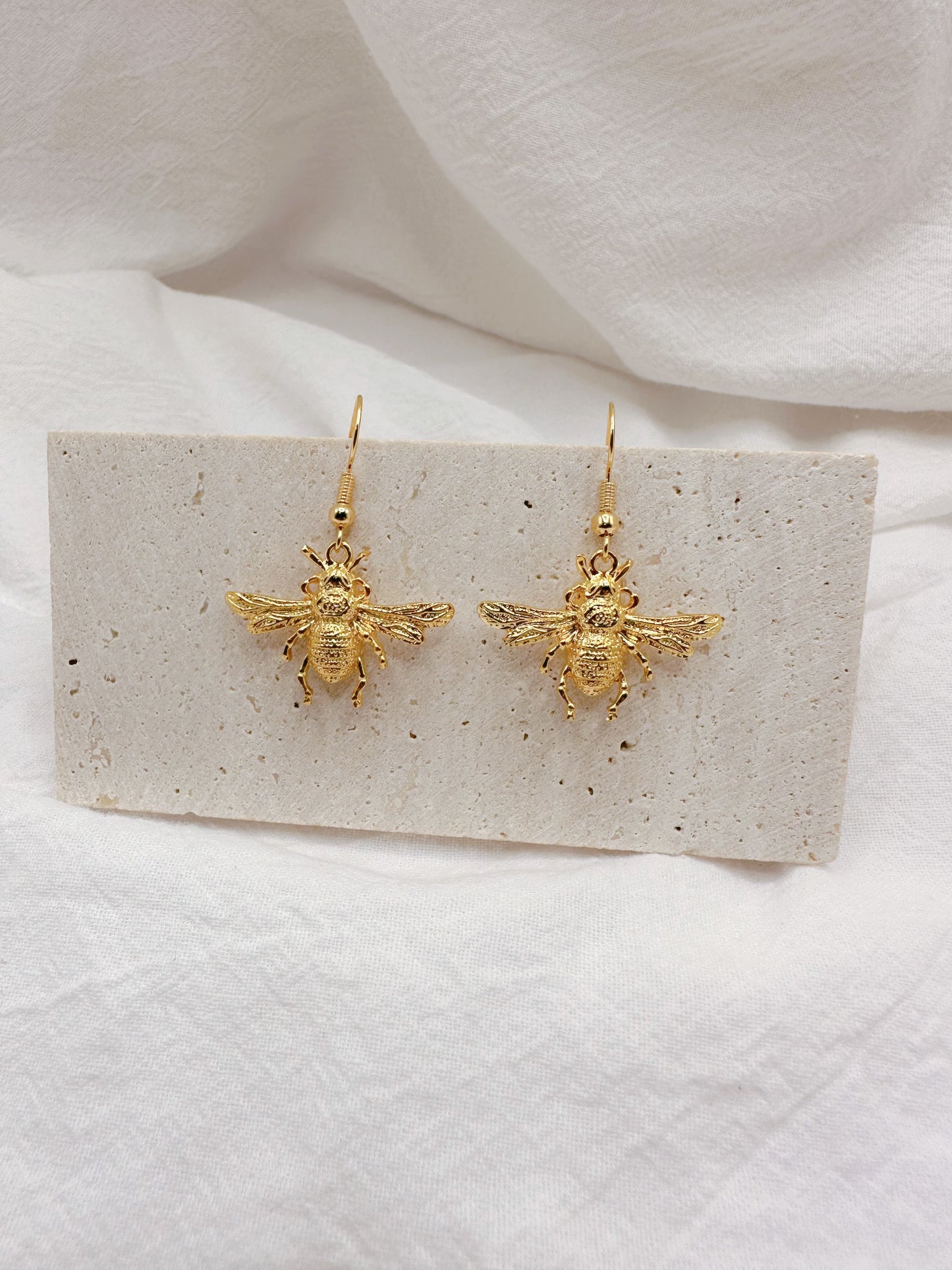 Emma Original 18K Gold Plated Bee Drop Earrings