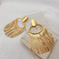 Emma Pick Vintage 18K Gold Plated Fringe Earrings