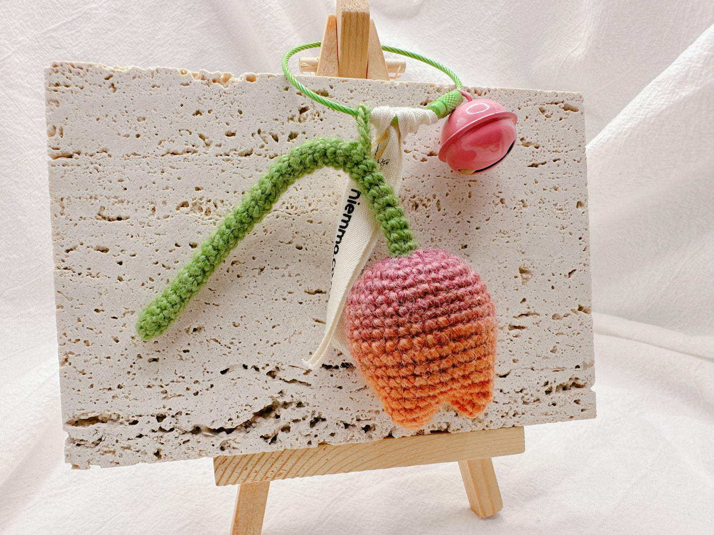 Emma Original Crocheted Gradient Tulip Key Chains